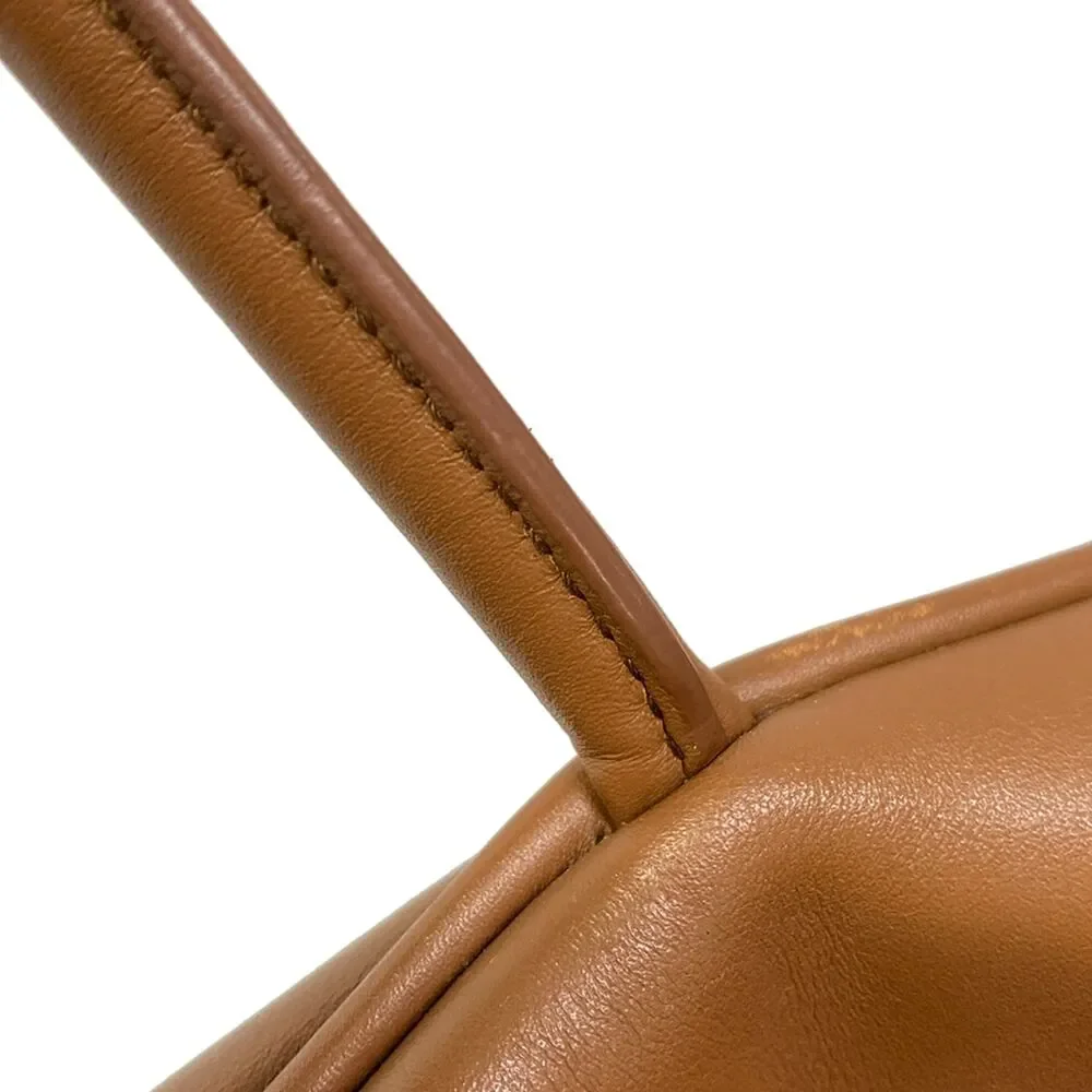 Miu Miu Leather Bow Bag Handbag 5BB117 COGNAC (Brown)